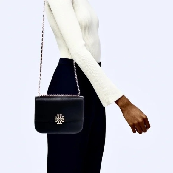 Tory Burch Black Leather Crossbody Bag - Picture 2 of 8